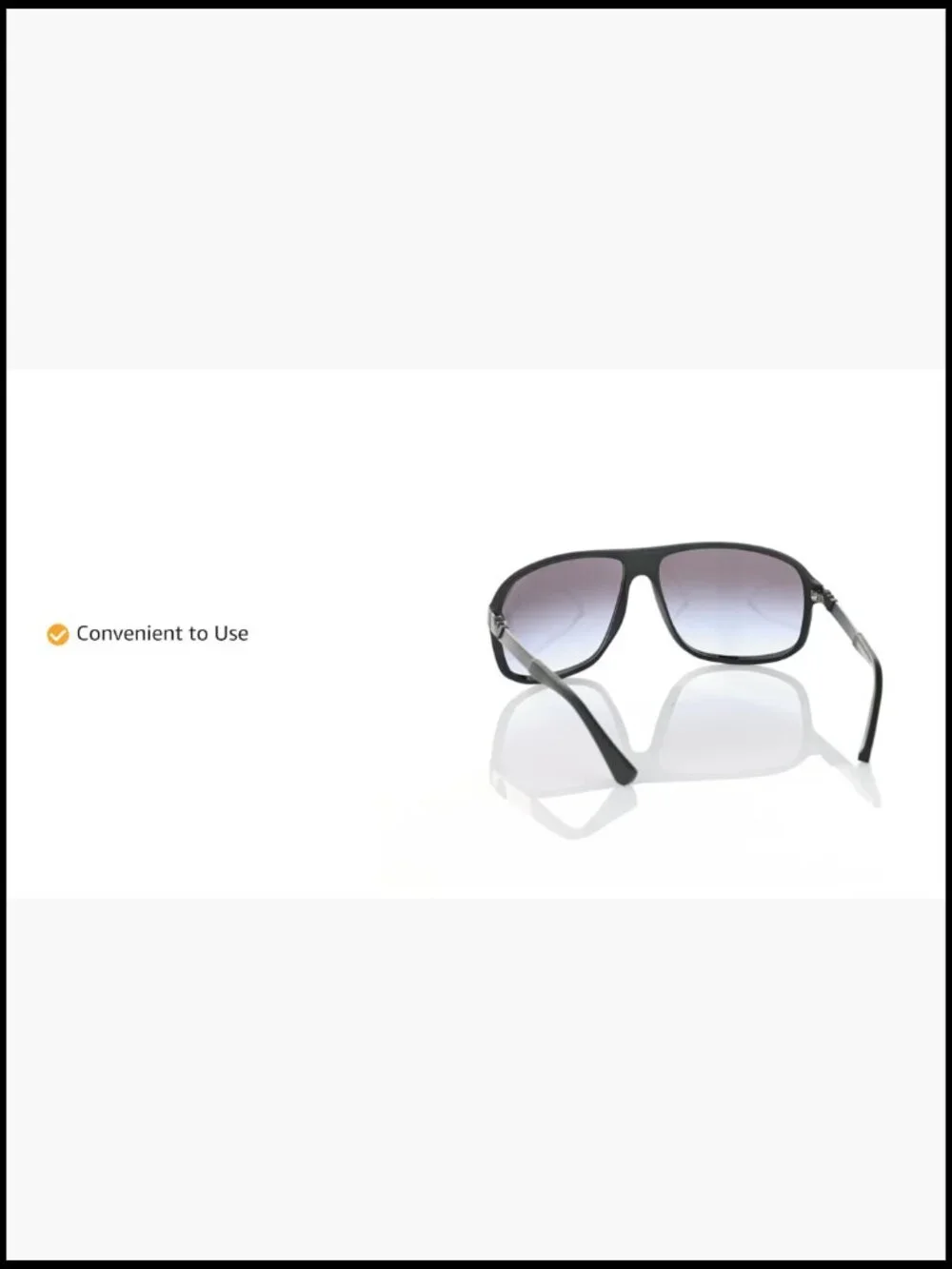 Oversized Square Sunglasses with UV Protection